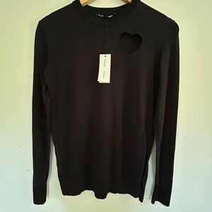 NWT Proenza Schouler heart cut out pullover